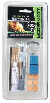 12 Piece Cue Repair Kit - Click Image to Close